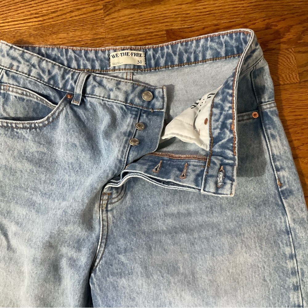 We The Free Deep Trance Dropped Boyfriend Jeans Sz 30 - Picture 6 of 13